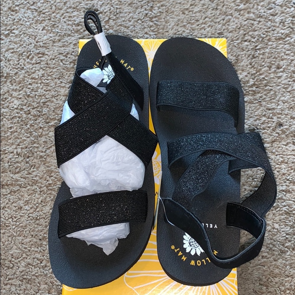 Yellow box sandals Brand New